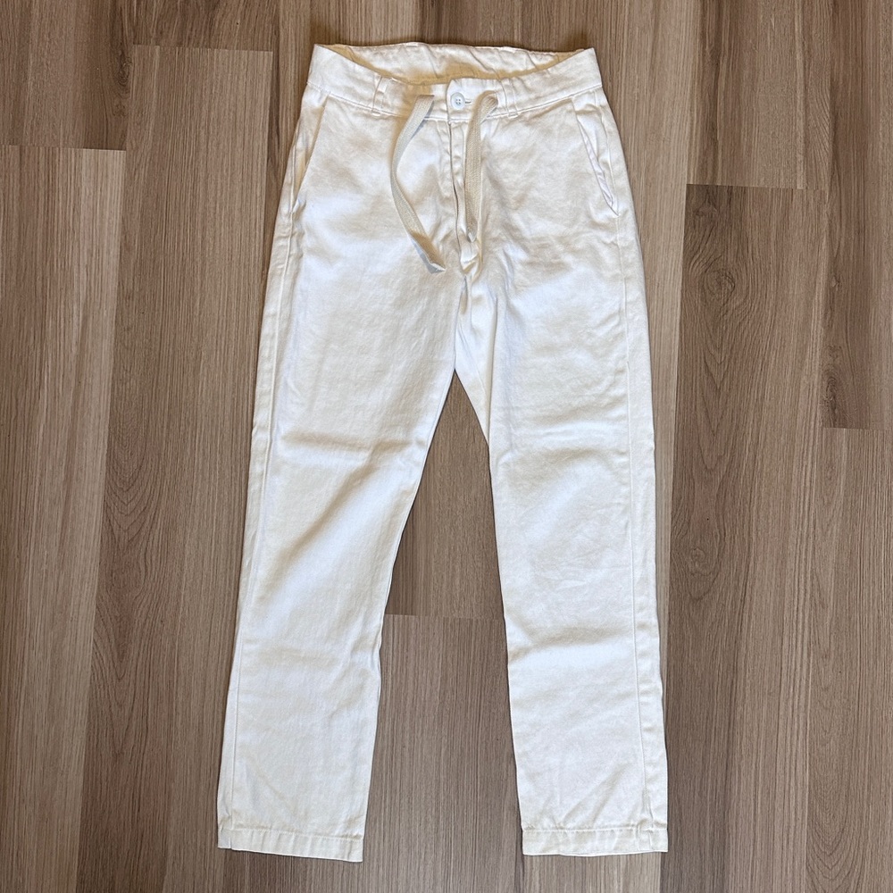 White Jung Maven hemp pacific pants size xs